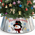 29-Inch Christmas Tree Collar With Snowman Design