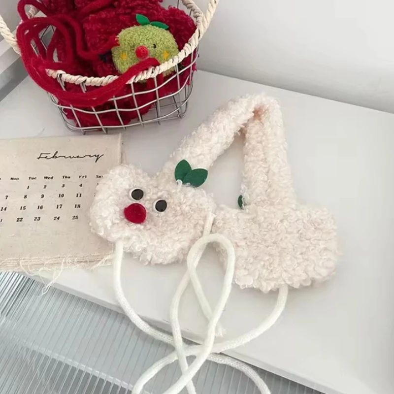 Cute Plush Earmuffs - Red Apple & More Styles