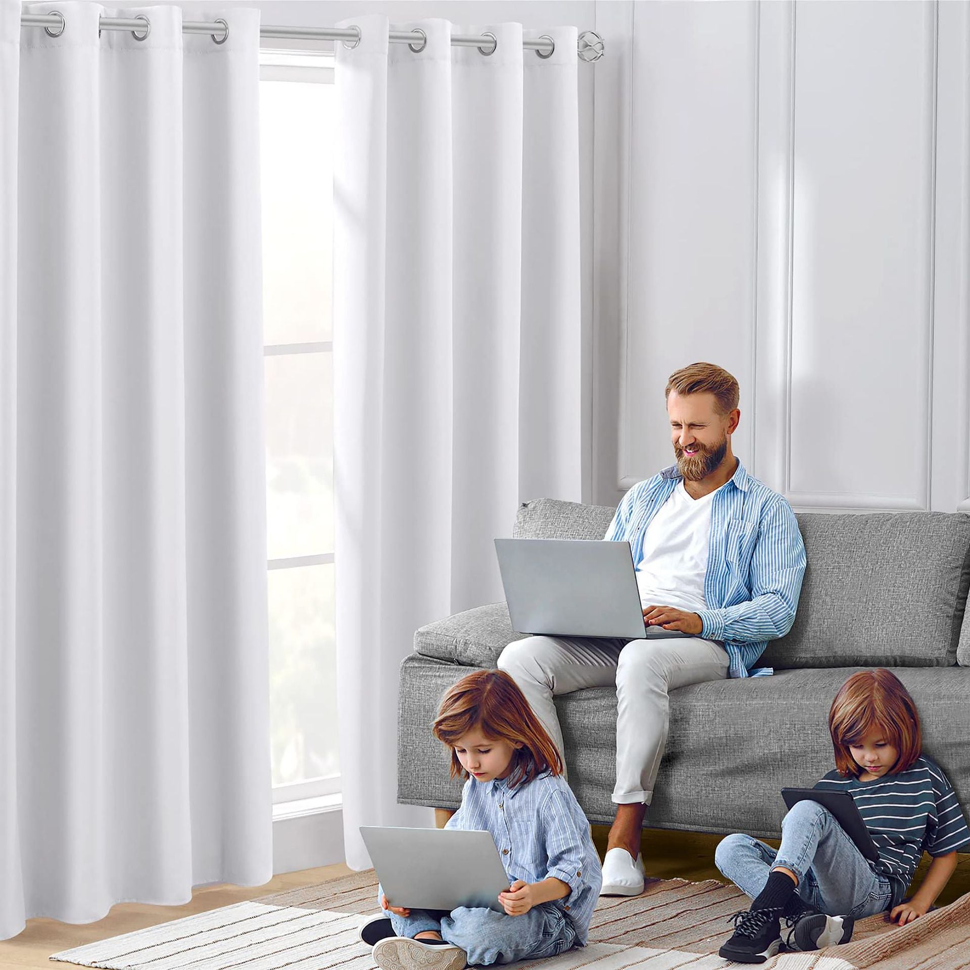 Amazon Cross-border Curtain Thickened Non-glossy Fabric Curtain Sun-blocking Heat-insulating Shade Wholesale Modern Minimalist