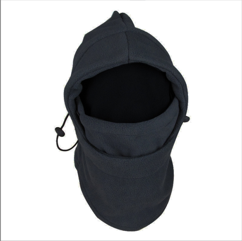 3-in-1 Thermal Windproof Balaclava Hood - Black
