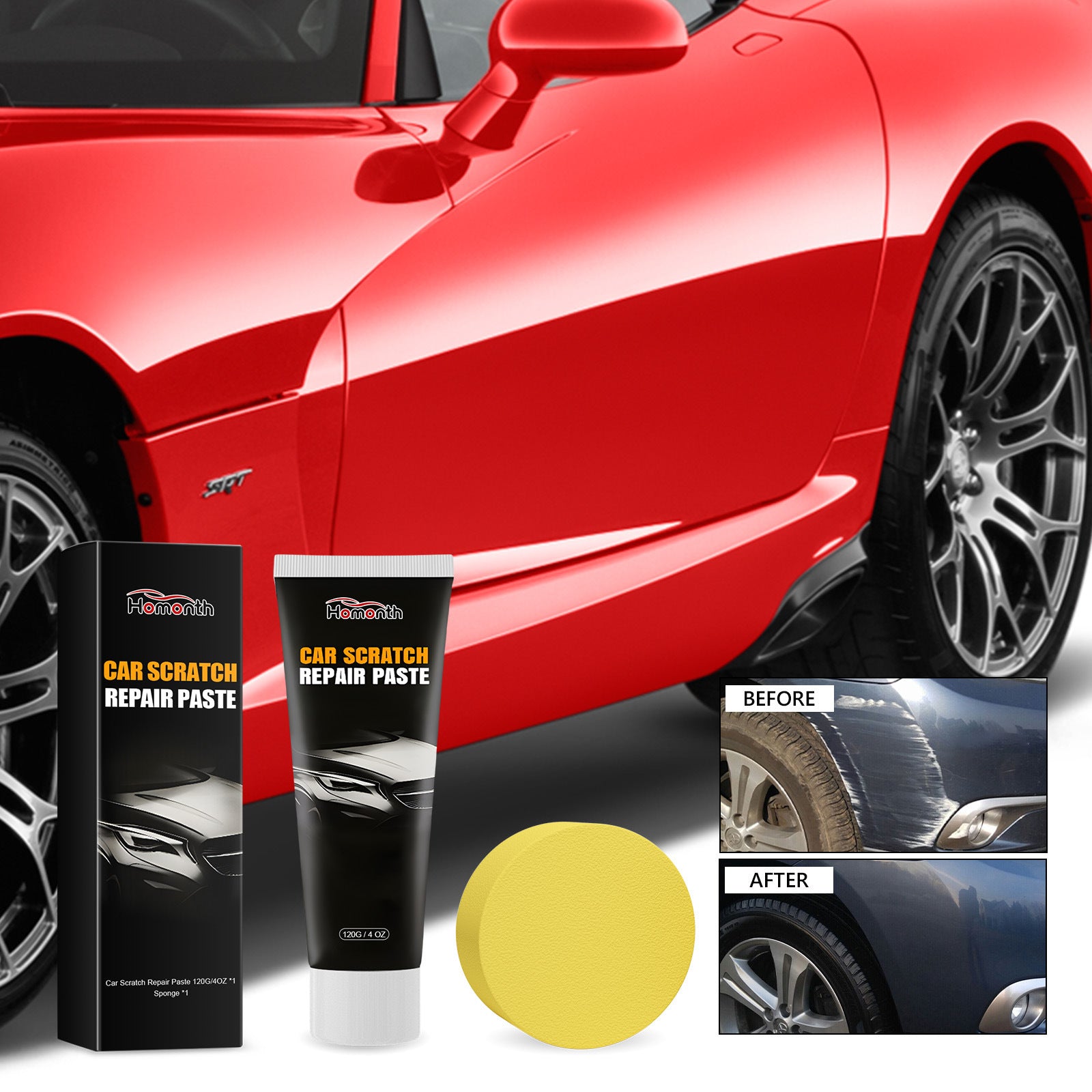 Homonth Cross-border Car Scratch Repair Paste, Deep Repair And Polishing Paste For Car Paint Scratches.