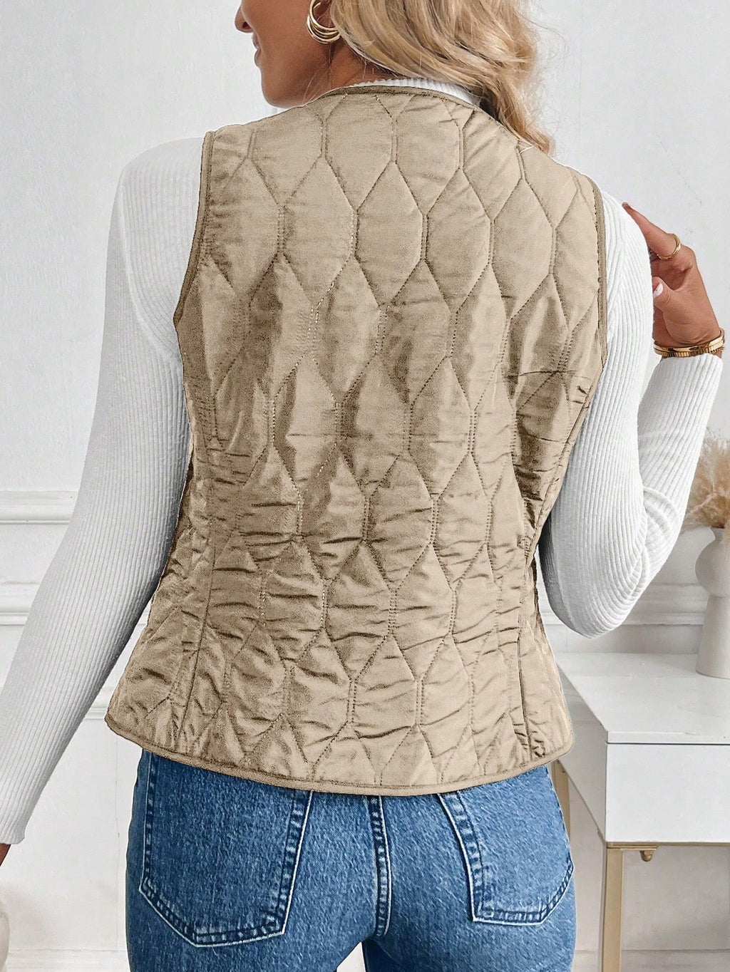 Women's Plush Lined Padded Winter Vest