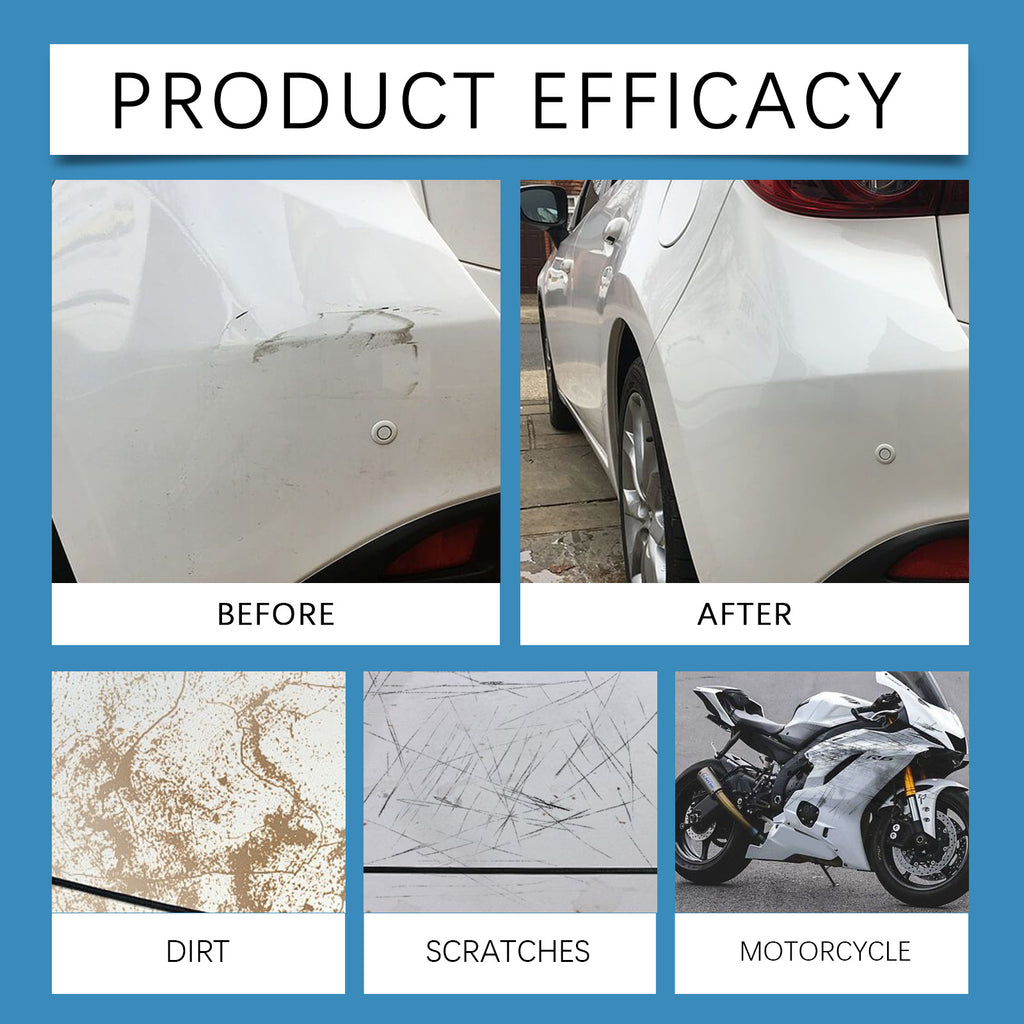 Car Scratch Remover Paste, Universal Auto Paint Scratch Repair Cream For All Car Colors, Remove Scratches, Water Marks & Swirl Marks With Sponge