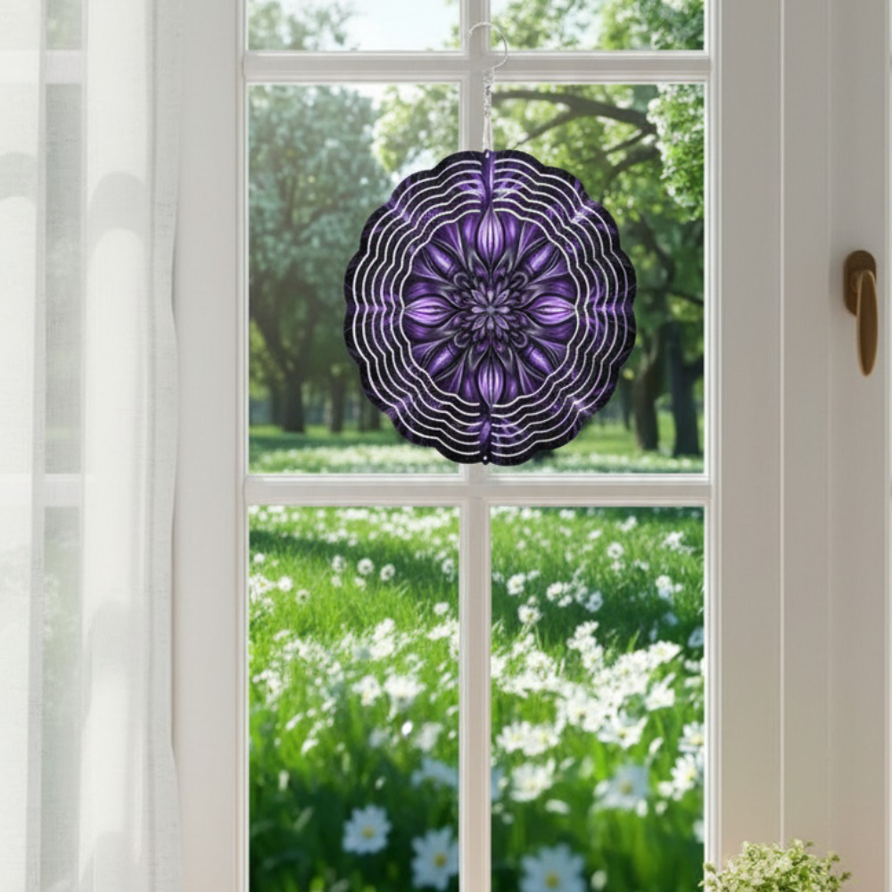 Solar 4-in-1 Mandala Wind Spinner