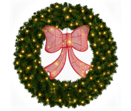 Pre-assembled Christmas Wreath