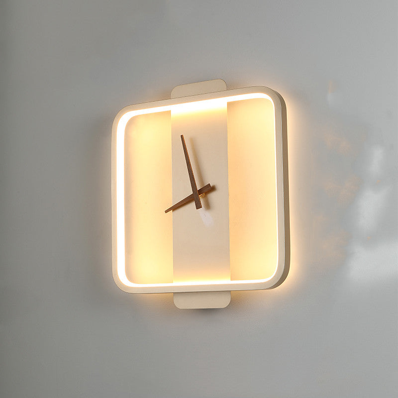 Nordic Clock Wall Lamp