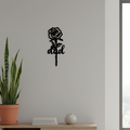 Metal Rose "Dad" Memorial Wall Plaque