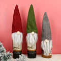 Festive Gnome Wine Bottle Covers, 3 pcs