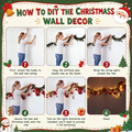 161 Pcs Christmas Hallway Ceiling Decor Kit, LED Lights Garland