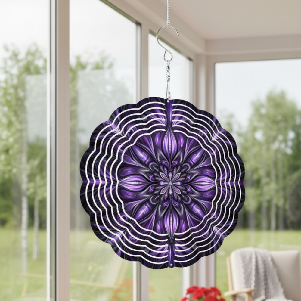 Solar 4-in-1 Mandala Wind Spinner