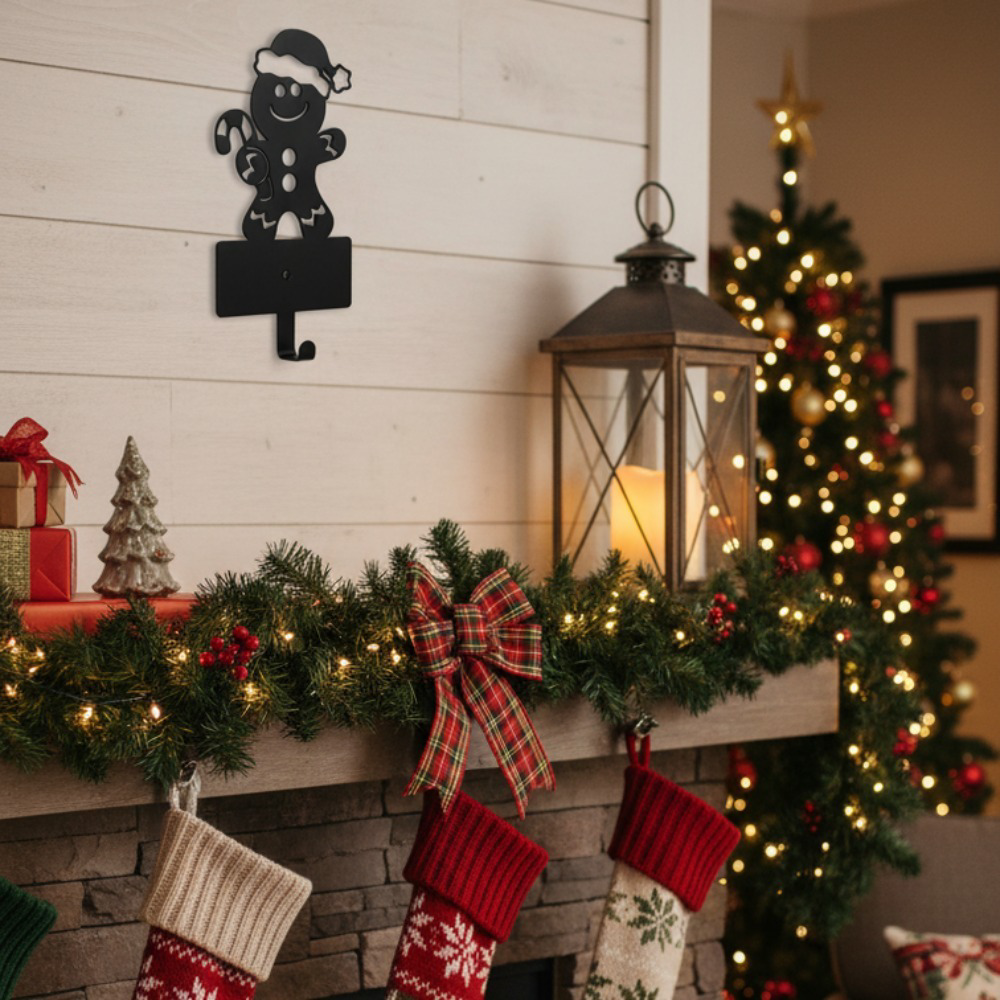 Gingerbread Man 5-Hook Wall Key Holder