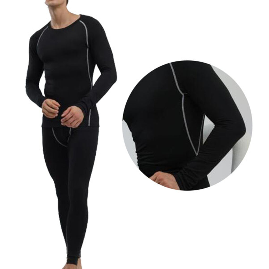 Men's Slim-Fit Thermal Underwear Set