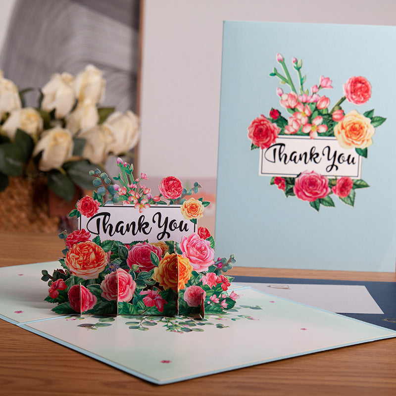 Three-dimensional Greeting Card Hand-carved Paper Blessing Card