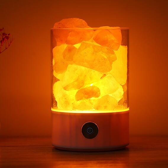 USB Himalayan Salt Crystal LED Lamp