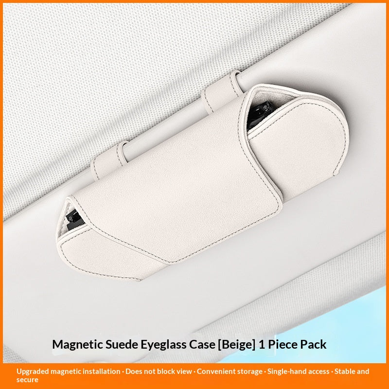 Car-mounted Magnetic Glasses Case Clip