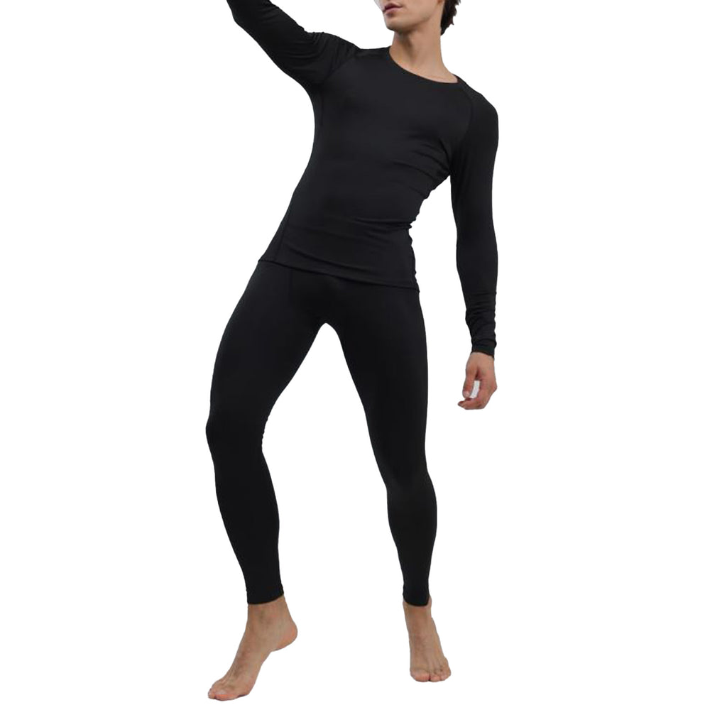 Men's Thermal Underwear Black Stylish Soft Close Fitting Men Cold