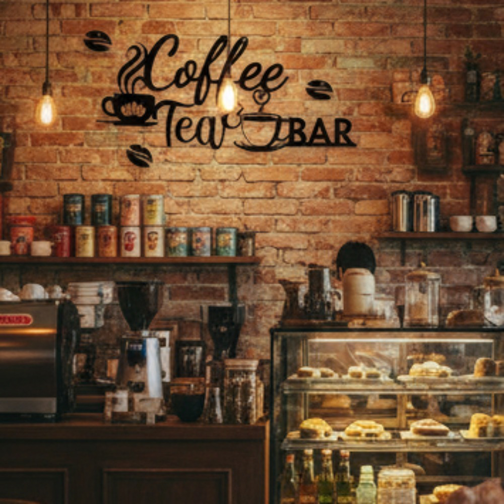Vintage Metal Coffee Sign