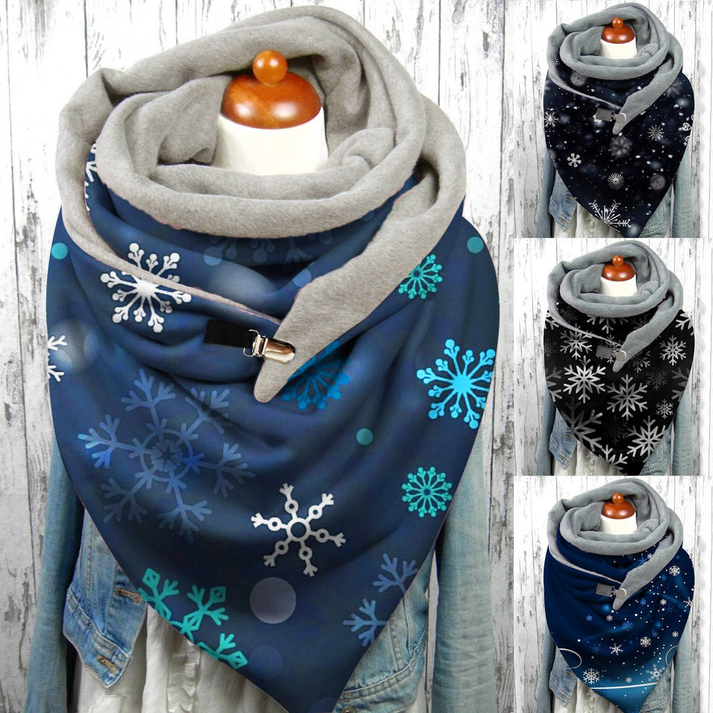 Women's Art Print Winter Scarf