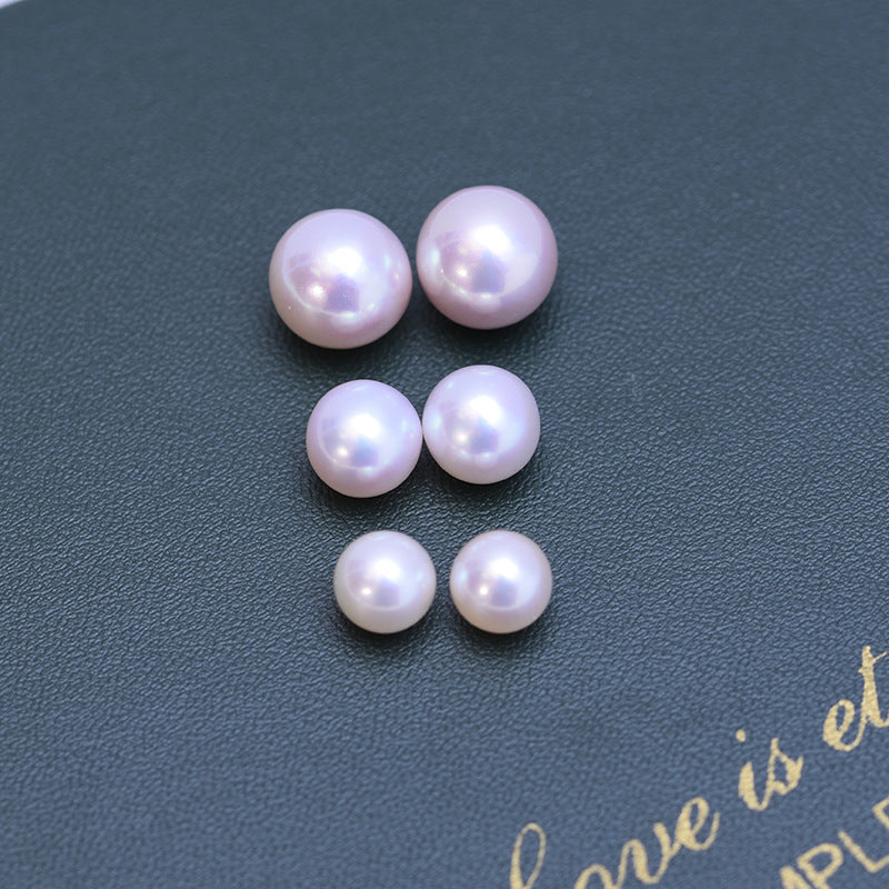 White Perfect Circle Strong Light Fine Micro Flaw Almost Flawless Pearl Bare Pearl