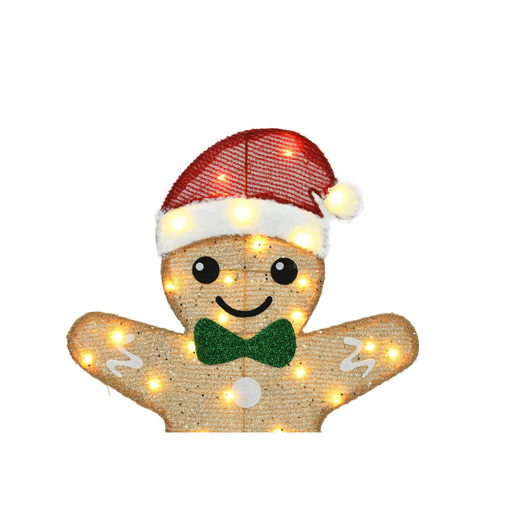 40-inch And 42-inch Gingerbread Man Shaped Decorative Lights
