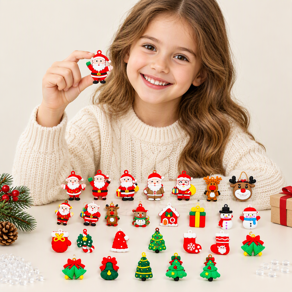 Mini Christmas Ornament Advent Calendar - 24 Pieces