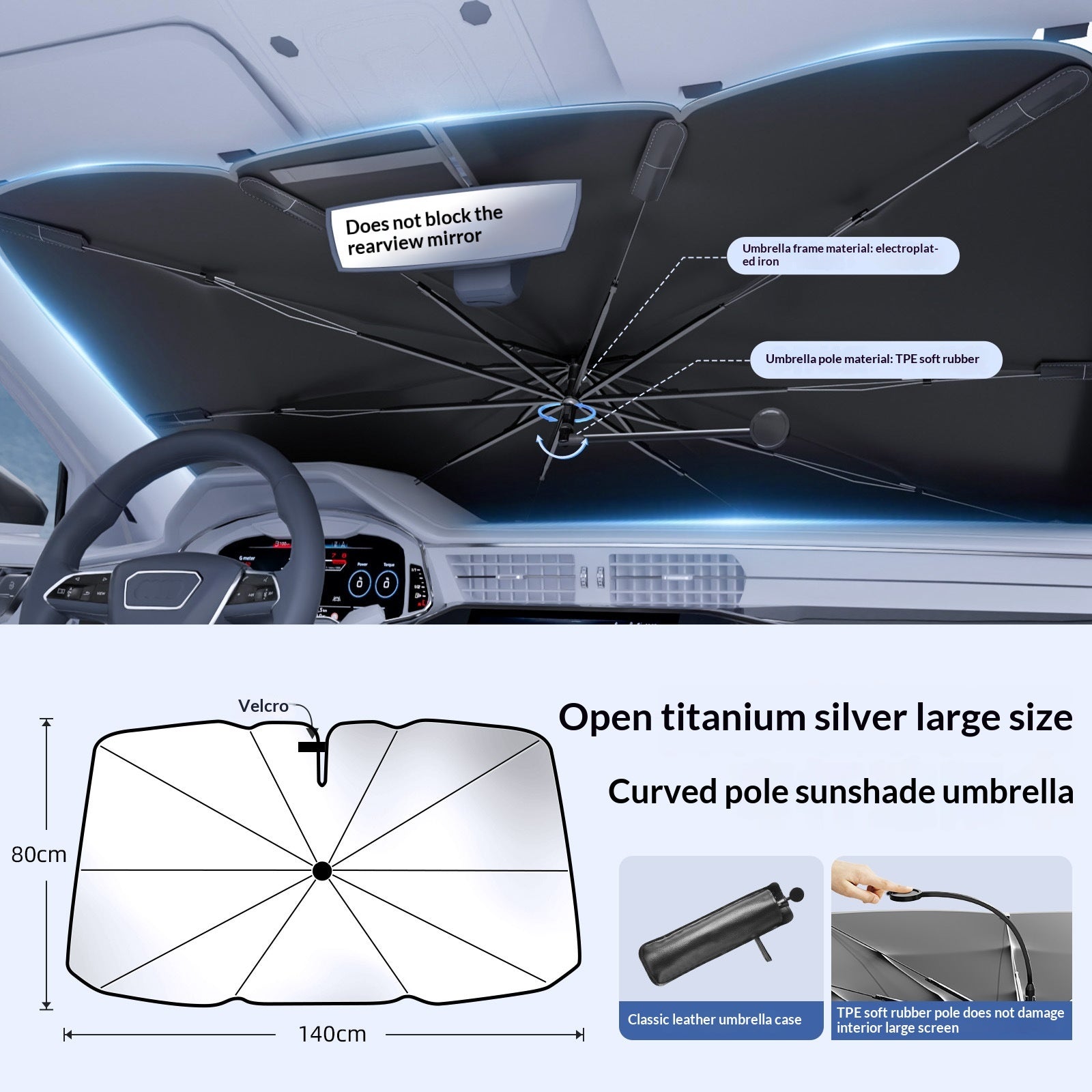 Summer Car Front Windshield Sunshade