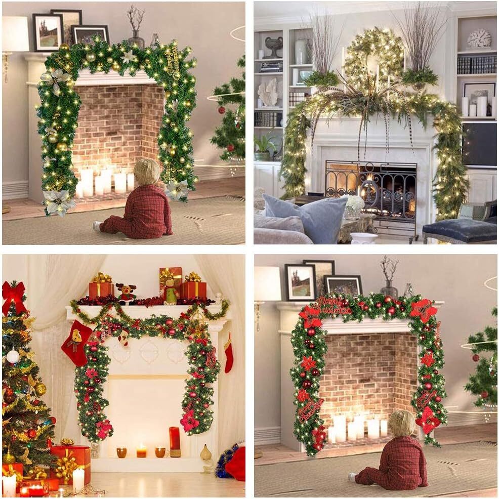9 ft Pre-Lit Christmas Garland