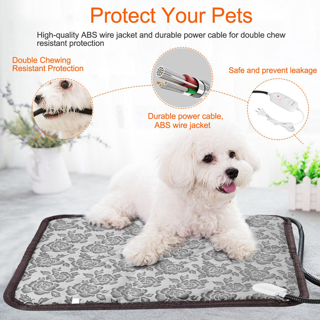Pet Electric Heating Pad, Waterproof & Adjustable