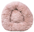 Plush Round Raised-Edge Dog Bed