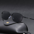 Men's Square Metal Polarized Sunglasses