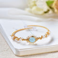 Gold-Plated Braided Pearl Bracelet