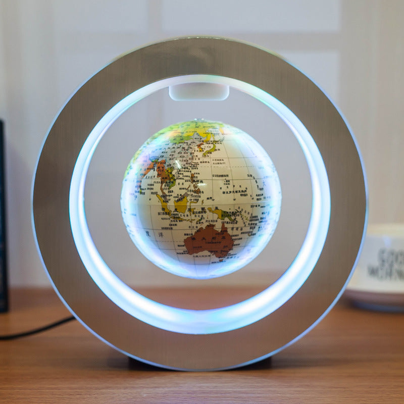 Levitating LED World Globe Lamp
