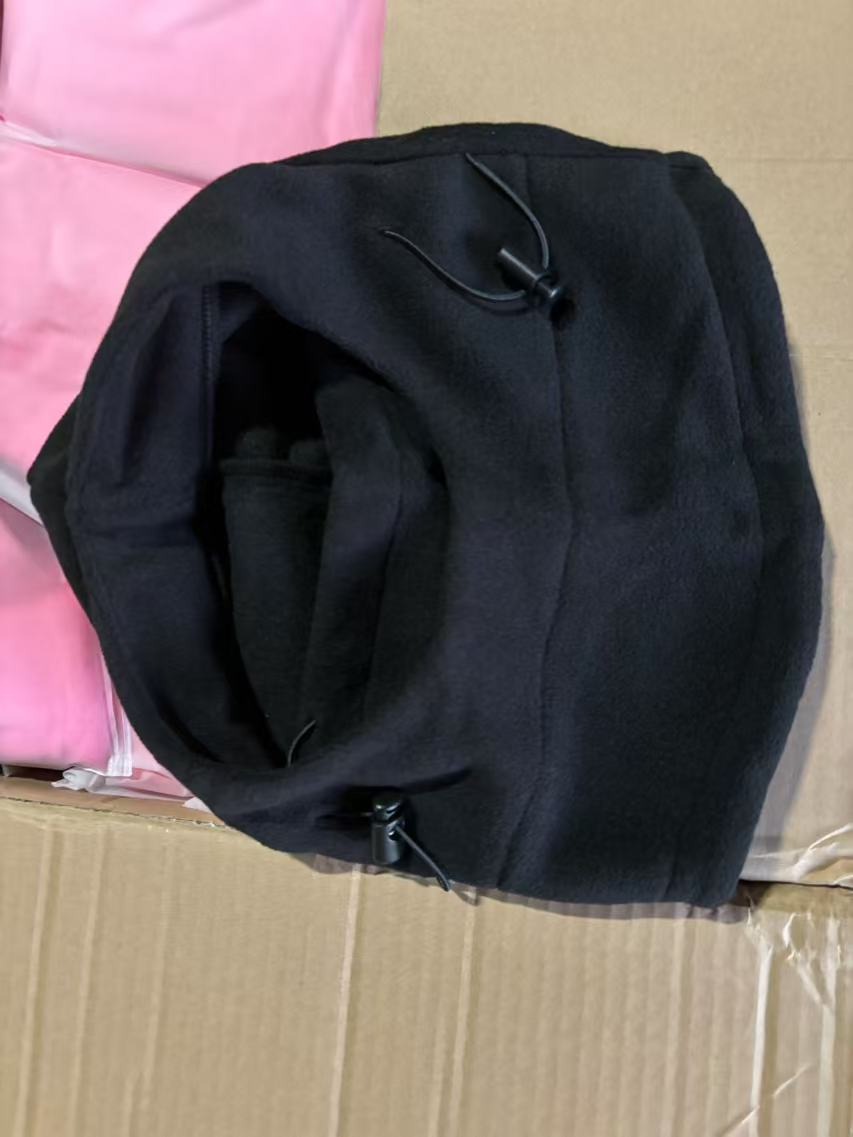 3-in-1 Thermal Windproof Balaclava Hood - Black
