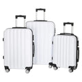 3-in-1 Multifunctional Large Capacity Traveling Storage Suitcase White