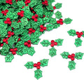 100-Piece Mini Holly Berry Sprigs for Christmas Wreaths