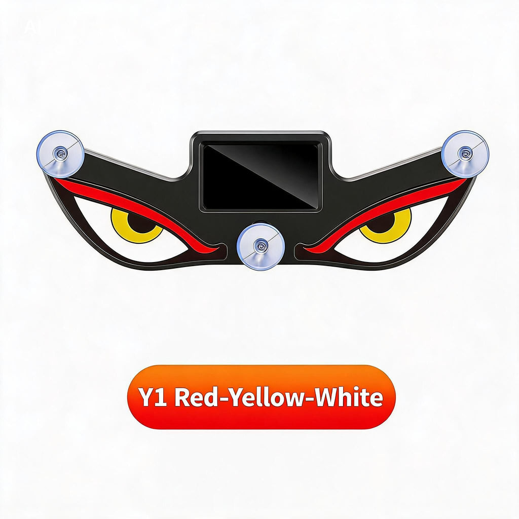 2026 New Car Accessories, Solar Devil Eyes LED Warning Light For Rear Windshield, Anti-rear Collision