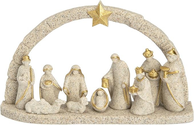 11-Piece Christmas Nativity Scene Set with Arch