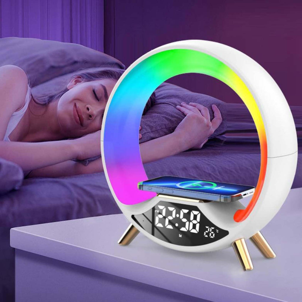 3-in-1 Wireless Charger Bluetooth Speaker Night Light