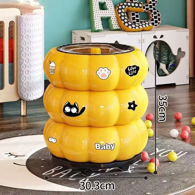 Pumpkin Trash Can