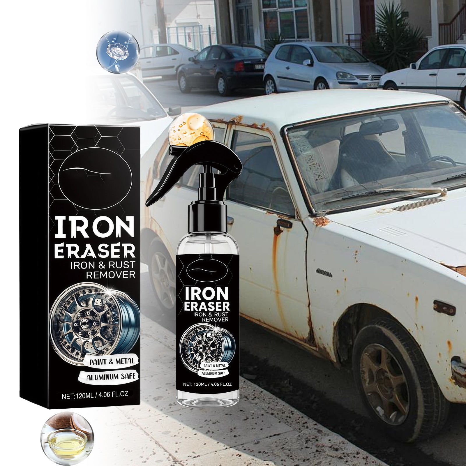 Car Rust Removing Cleanser Cleaning And Decontamination