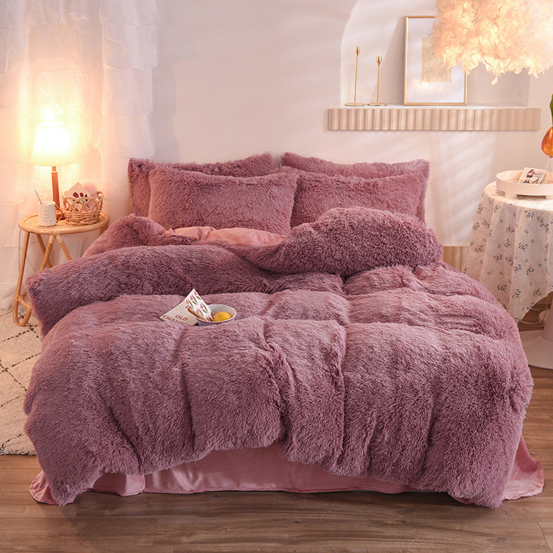 Thick Fleece Winter Bedding Set
