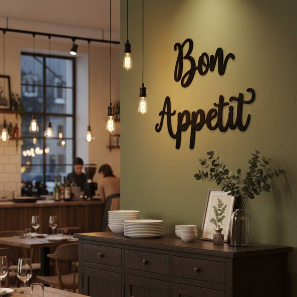 "Appetit" Script Metal Kitchen Wall Art
