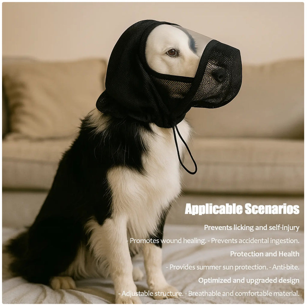 Breathable Mesh Dog Hood