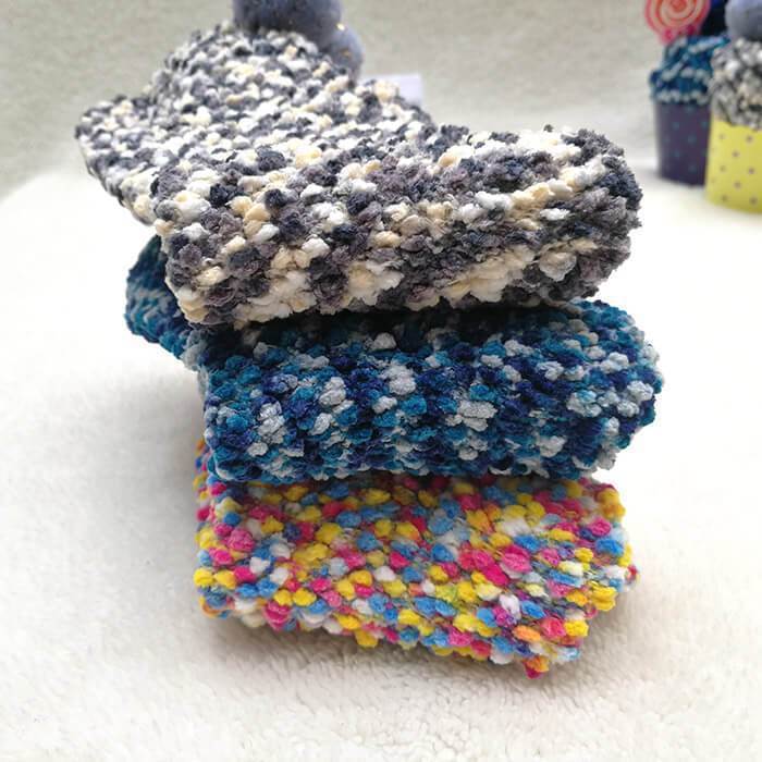 Christmas Socks with Fuzzy Trim