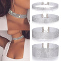 Women's Crystal Rhinestone Choker Necklace