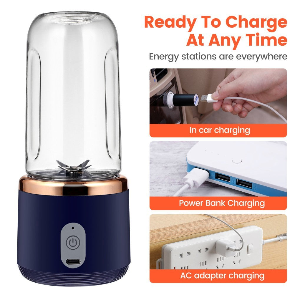 500ml Electric Juice Maker Portable Blender Smoothie Mini Juicer Fruit Machine