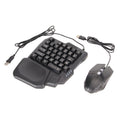 Half Hand Gaming Keyboard And Mouse Combo Wired Gaming Mouse