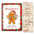 Christmas Gingerbread Gift Card Holder Book