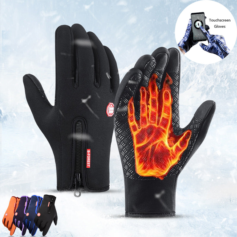 Touch-Screen Fleece Winter Gloves, Anti-Slip