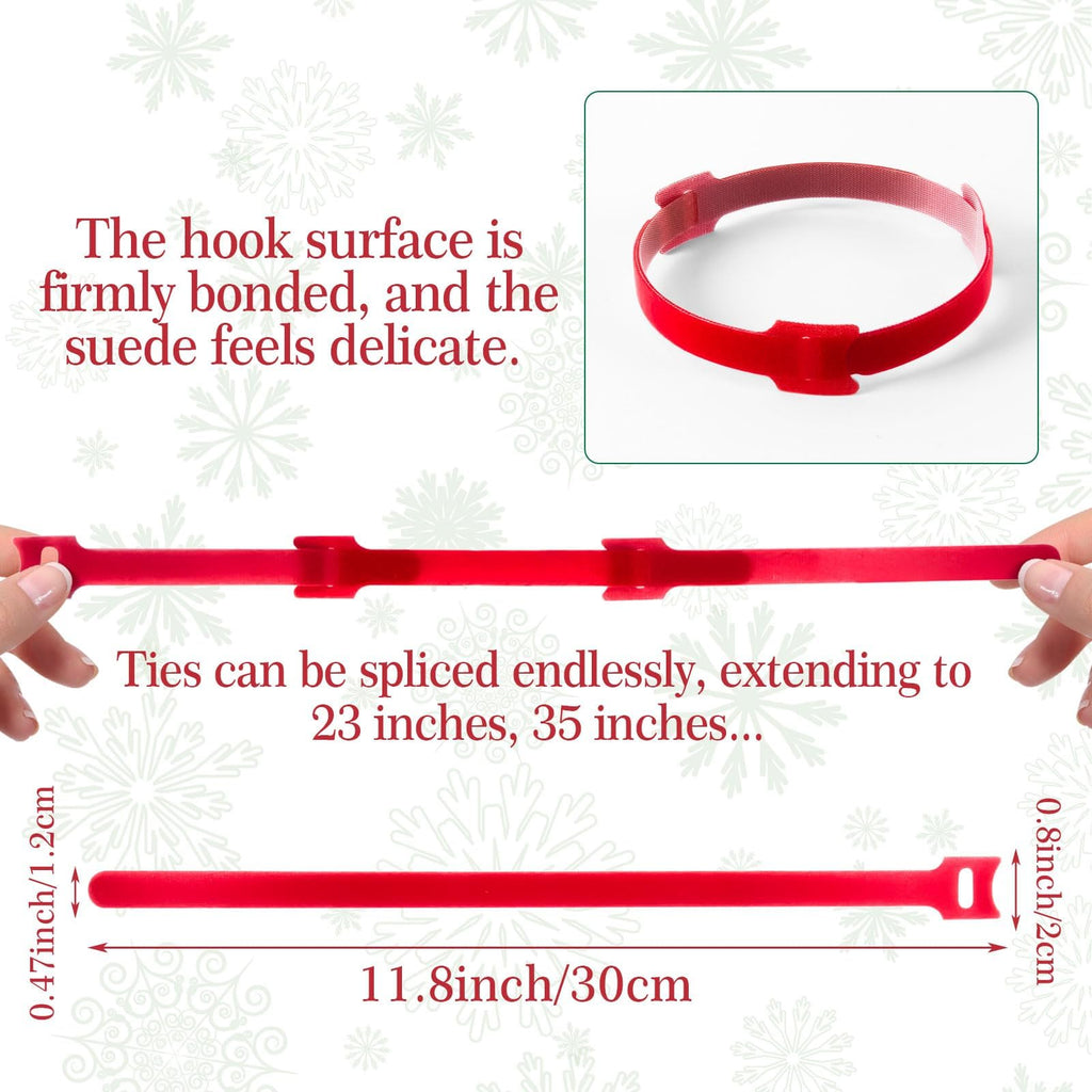 100 Pcs Christmas Garland Ties 12Inch Adjustable Holiday Garland